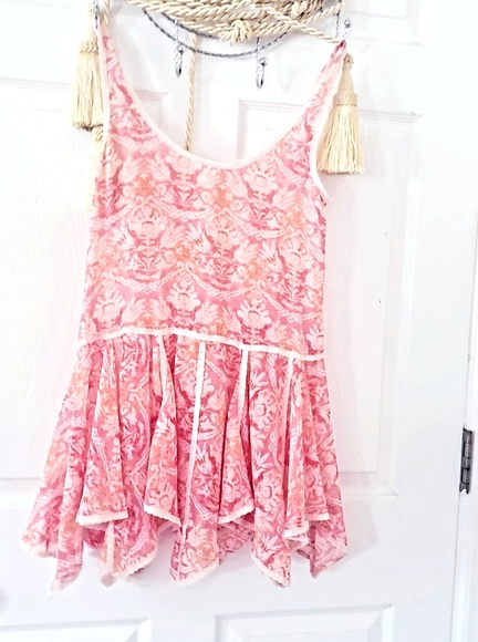 Free People red floral handkerchief slip - Picture 6 of 6